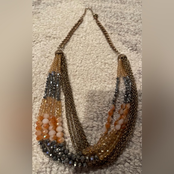 Layered beaded chain necklace - Picture 5 of 6
